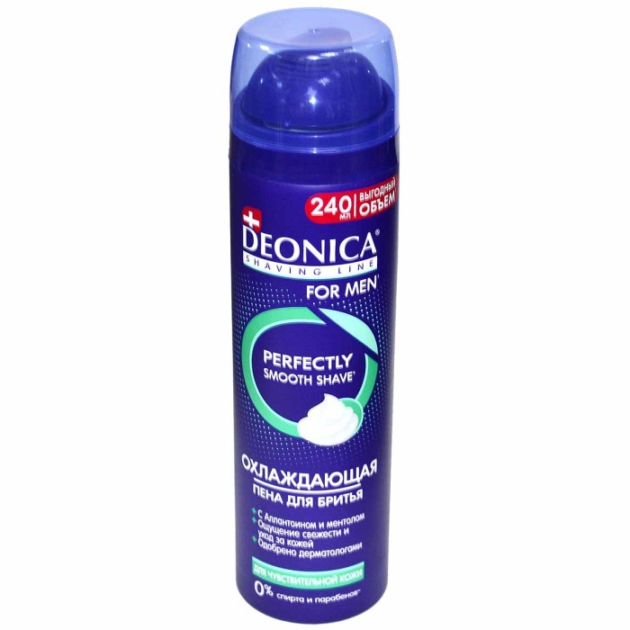 Пена для бритья  Deonica for Men  для  чувствительной кожи 240мл ж/б