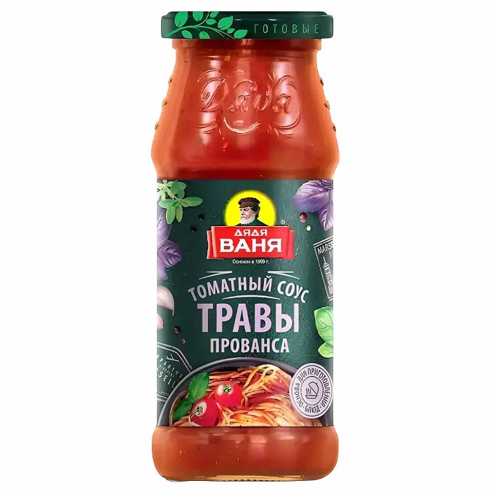 Соус томатный Дядя Ваня Травы Прованса 350гр ст/б