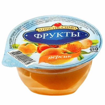 Желе Аппетиссимо плодово-ягодное персик 150гр пэт