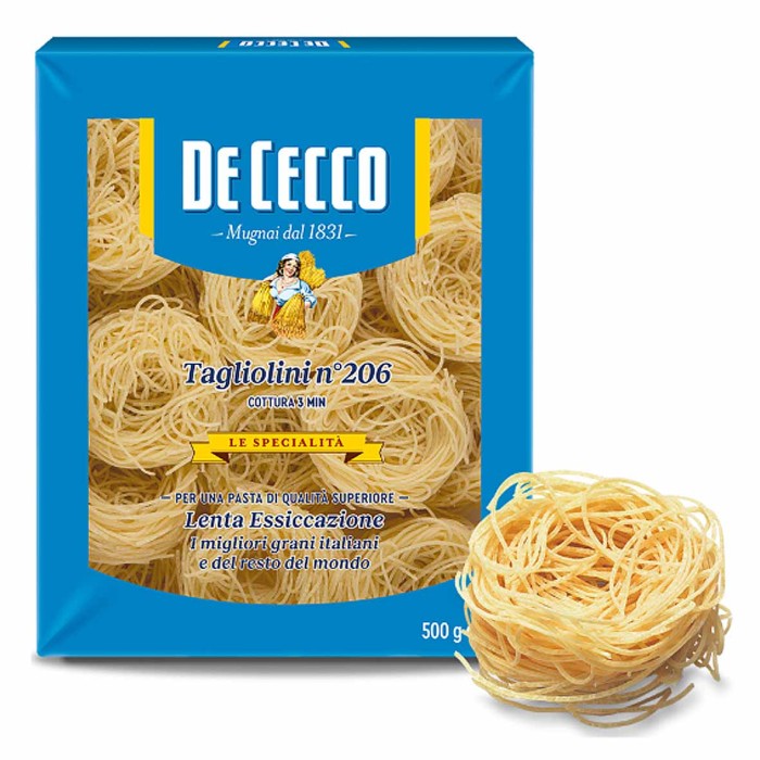 Макароны De Cecco Tagliolini Nidi Semola N°206 500гр м/у