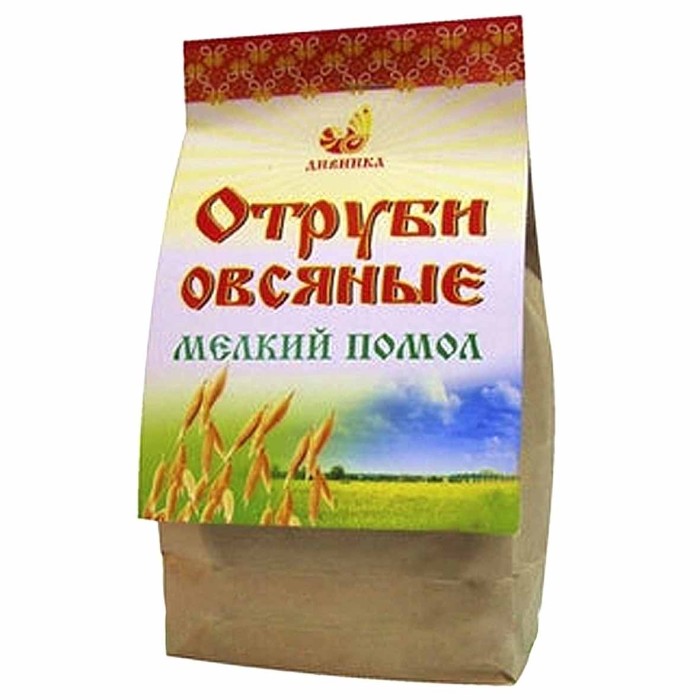 Отруби Дивинка овсяные мелкого помола 400гр м/у