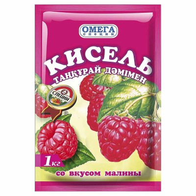 Кисель Омега малина 1кг м/у