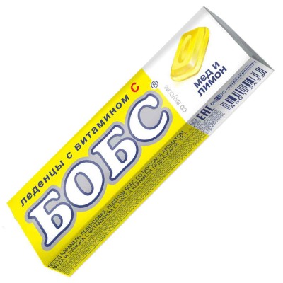 Леденцы Бобс медово-лимонные и витамин С 35гр м/у