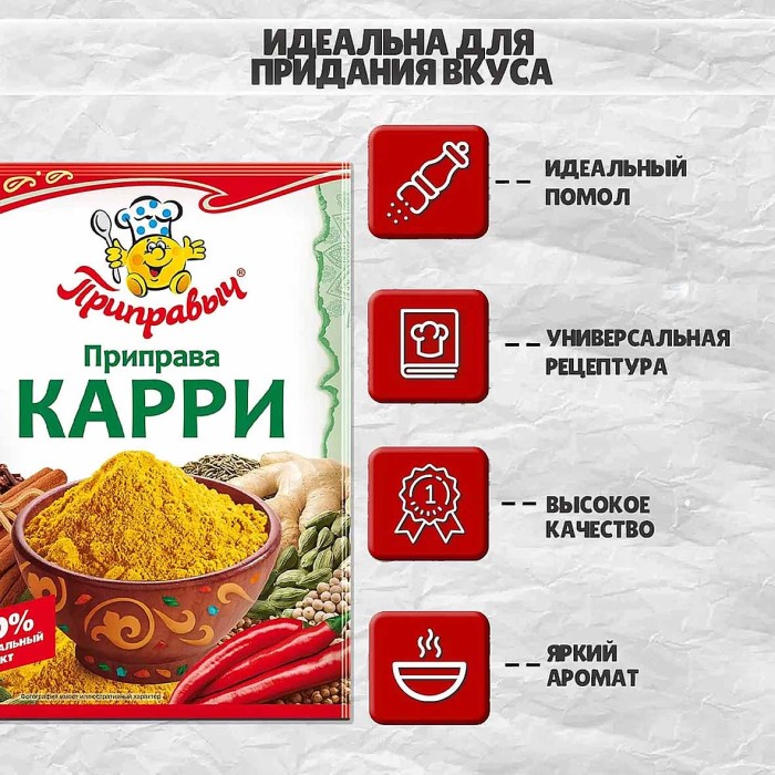 Приправа Приправыч Карри 15гр м/у