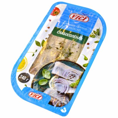 Сельдь Vici филе в масле с/с 240гр пэт