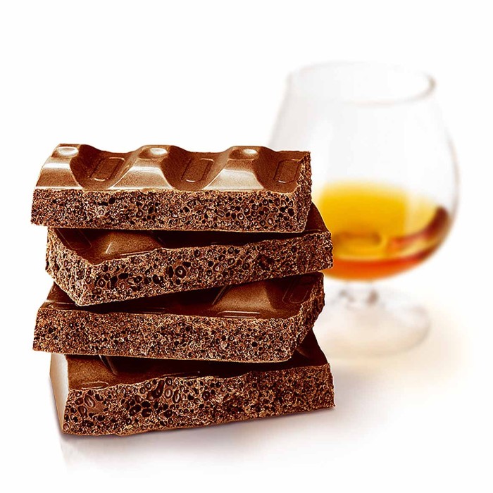 Шоколад Победа вкуса пористый с коньяком 180гр м/у