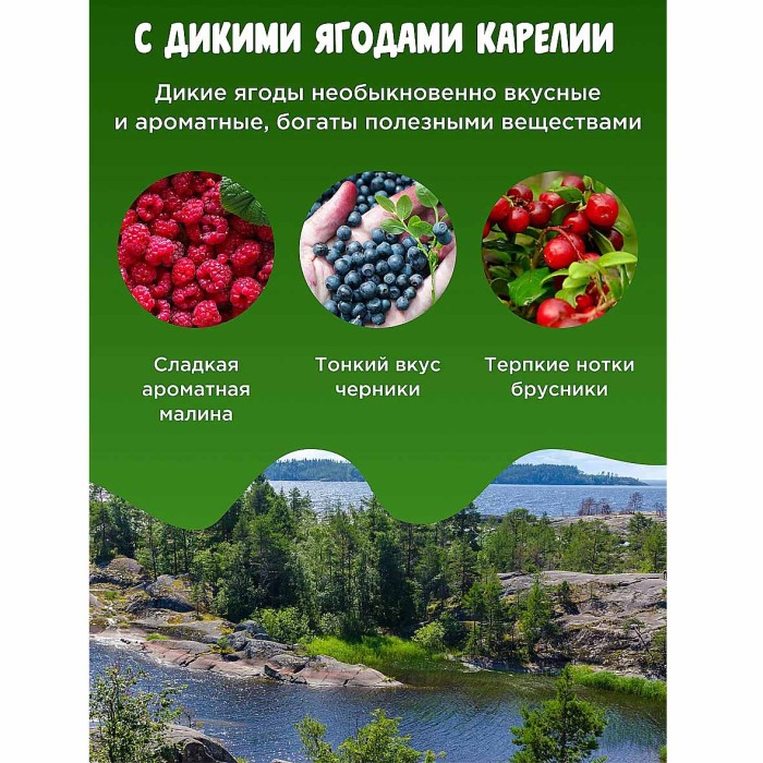 Каша овсяная Мистраль Ягоды Карелии черника-брусника-малина 40гр м/у