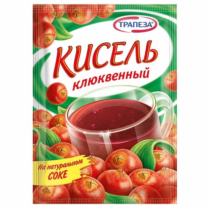 Кисель Трапеза клюквенный 100гр м/у