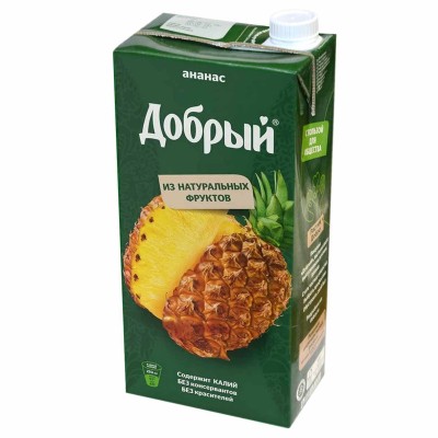Нектар Добрый ананасовый 2л т/п