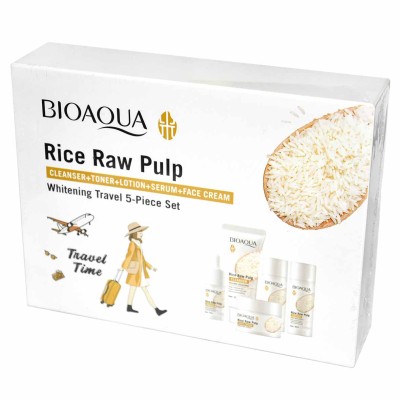 Набор подарочный Bioaoua Rice Raw Pulp 5в1 к/у
