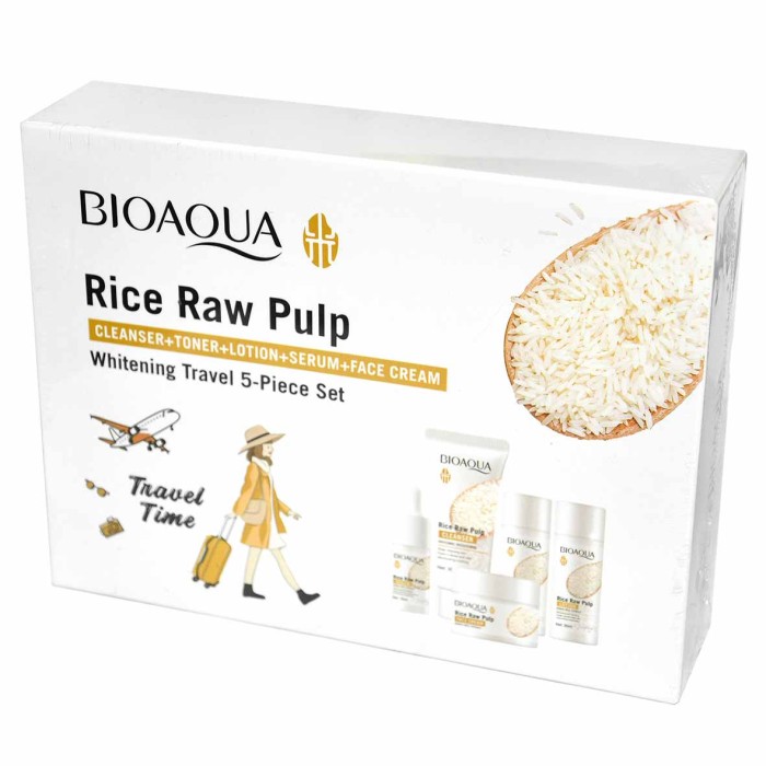 Набор подарочный Bioaoua Rice Raw Pulp 5в1 к/у