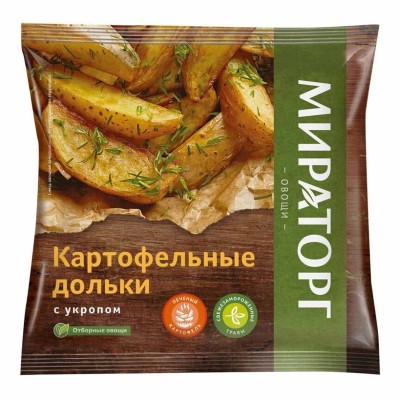 Дольки картофельные Мираторг с укропом 400гр м/у