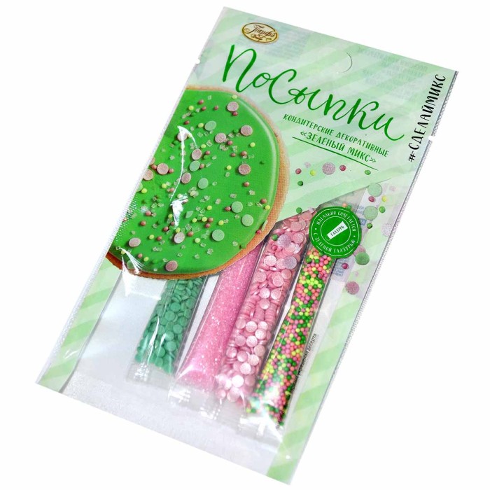 Посыпка Парфэ Декор зеленый микс 20гр м/у