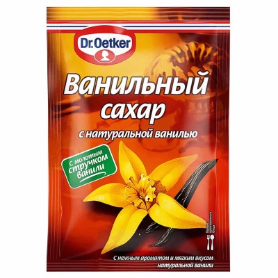 Сахар ванильный Dr.Oetker с натуральной ванилью 9гр м/у