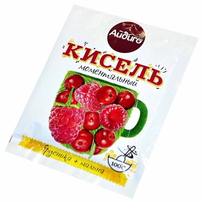 Кисель Айдиго брусника-малина 30гр м/у