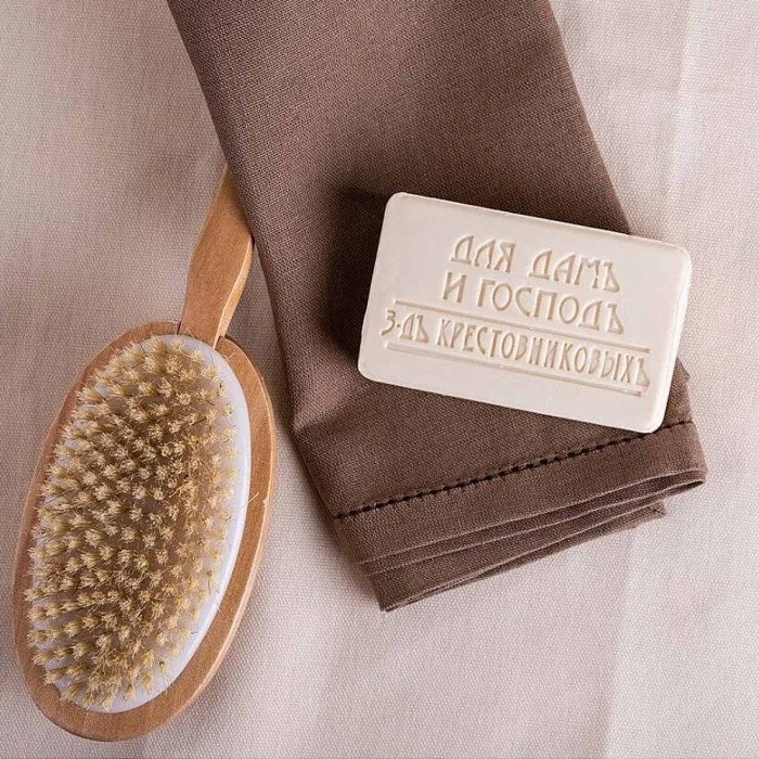 Мыло туалетное для Дамъ И Господъ Парфюмъ и масло 190гр м/у