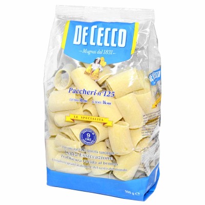 Макароны De Cecco Paccheri N°125 500гр м/у