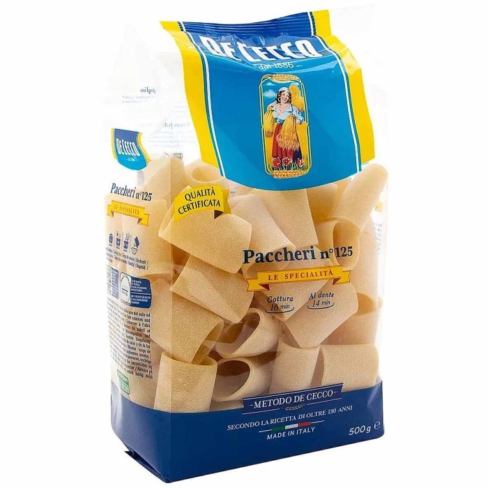 Макароны De Cecco Paccheri N°125 500гр м/у