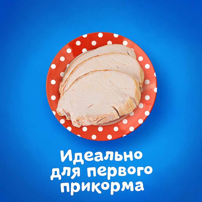Пюре Агуша индейка с 6мес 80гр ст/б