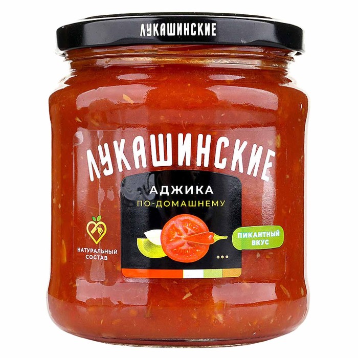 Аджика Лукашинские По-домашнему 460гр ст/б