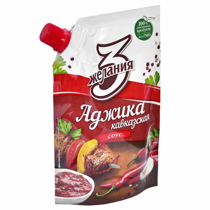 Соус 3 желания Аджика кавказская 140гр д/п