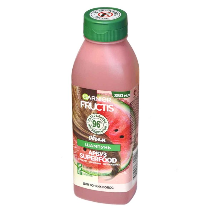 Шампунь для волос Fructis Superfood Арбуз 350мл пэт*