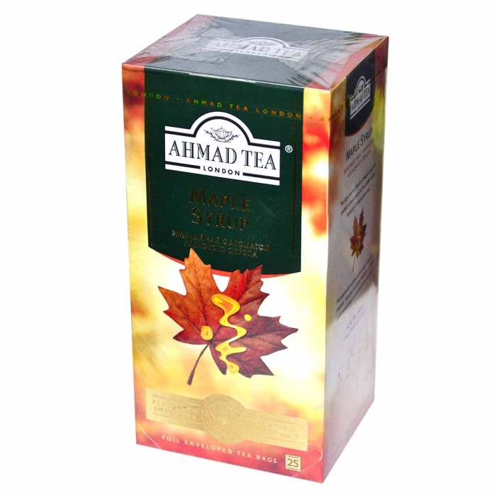 Чай Ahmad Tea Кленовый сироп зеленый 25*1,5гр к/у