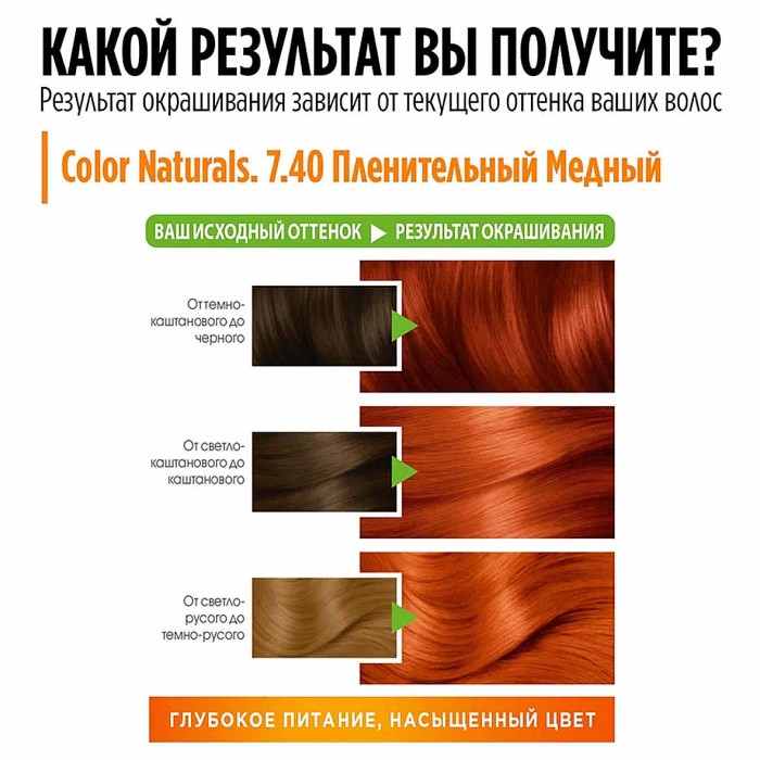 Краска для волос Garnier Color Naturals Пленительно медный 7.40