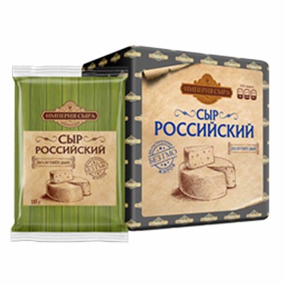 Сыр Империя сыра Российский 50% вес