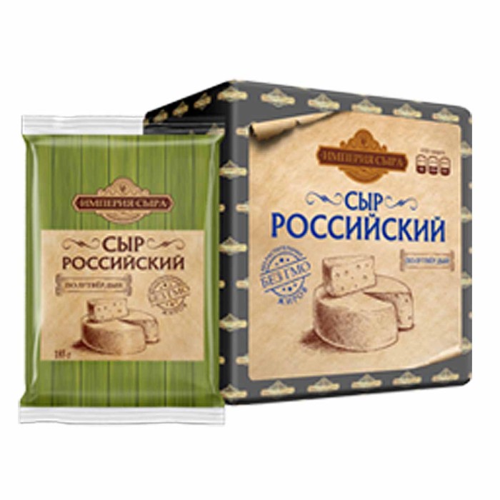 Сыр Империя сыра Российский 50% вес