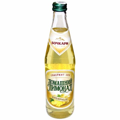 Напиток Бочкари Имбирный лимонад 0,45л ст/б