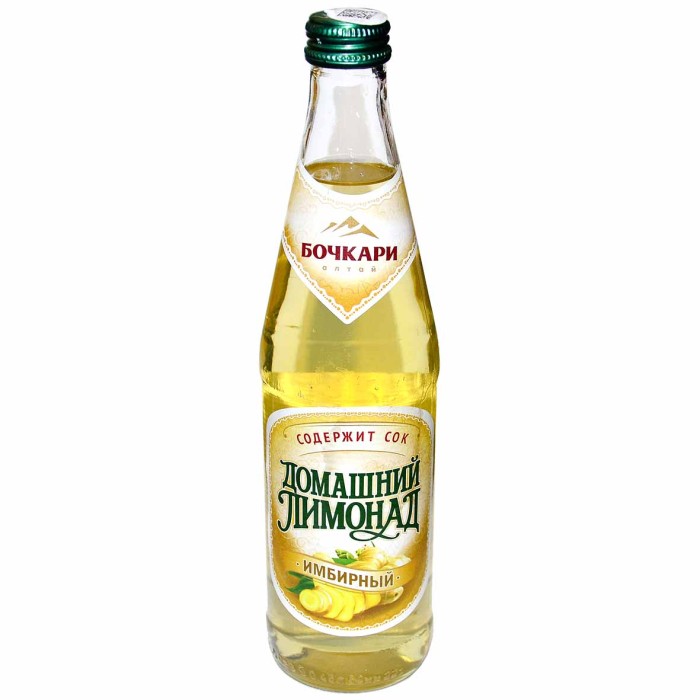 Напиток Бочкари Имбирный лимонад 0,45л ст/б