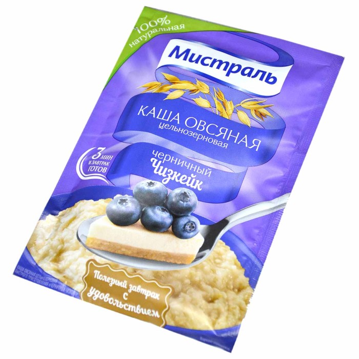 Каша овсяная Мистраль Черничный чизкейк 40гр м/у