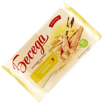 Палочки хрустящие Беседа со вкусом ванили 180гр м/у
