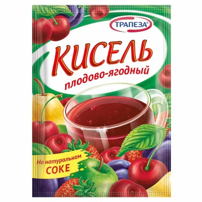 Кисель Трапеза плодово-ягодный 100гр м/у