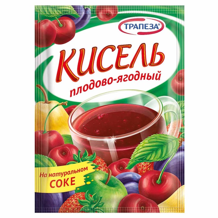 Кисель Трапеза плодово-ягодный 100гр м/у