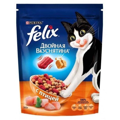Корм для кошек Felix с птицей 300гр м/у