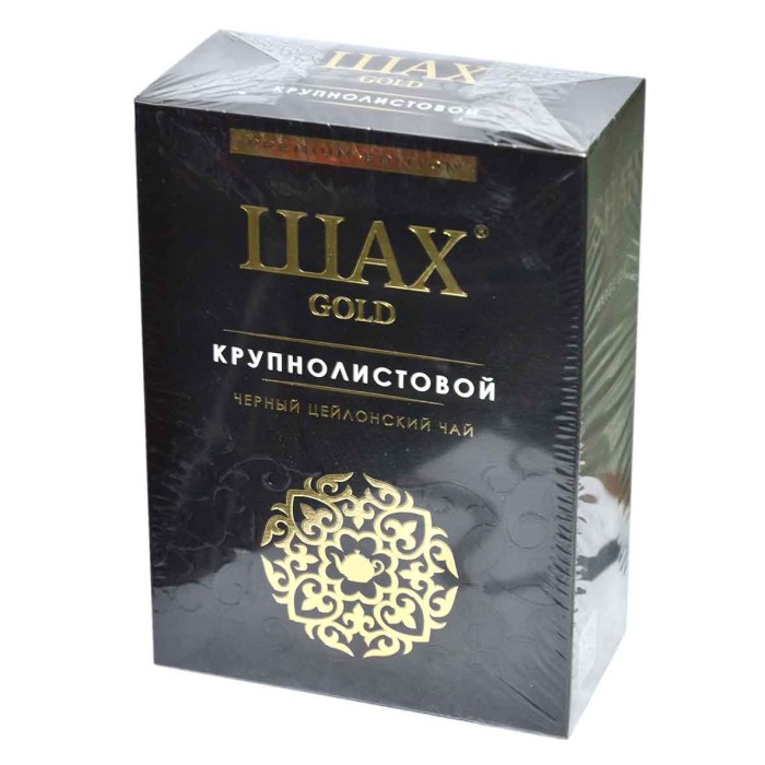 Чай Шах Gold черный крупнолист 200гр к/у