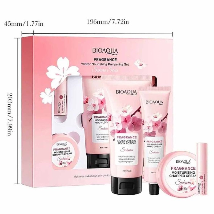 Набор подарочный Bioaoua Fragrance Sakura 4в1 к/у