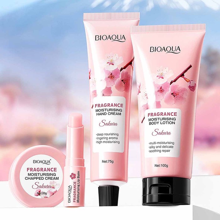 Набор подарочный Bioaoua Fragrance Sakura 4в1 к/у
