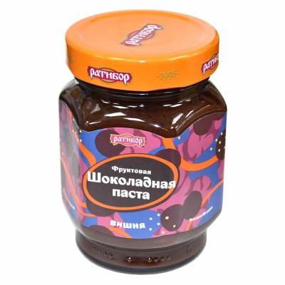 Паста фруктово-шоколадная Ратибор вишня 350гр ст/б
