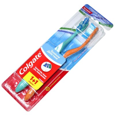 Щетка зубная Colgate L2 Тройное действие 1+1