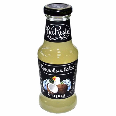 Сироп BaResto Кремовый кокос 300мл ст/б