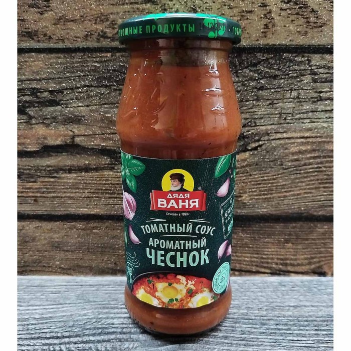 Соус томатный Дядя Ваня Ароматный чеснок 350гр ст/б