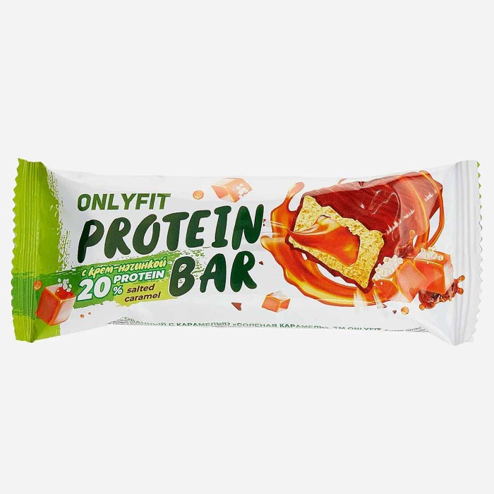 Батончик Onlyfit Соленая карамель глазированный 50гр м/у