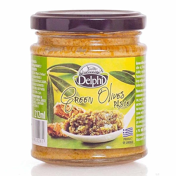 Паста Delphi из зеленых оливок Delphi 190гр ст/б