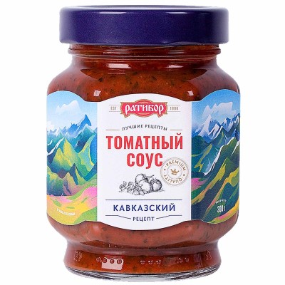 Соус томатный Ратибор Кавказский 300гр ст/б