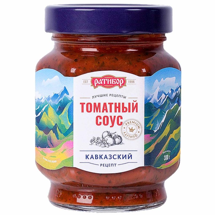 Соус томатный Ратибор Кавказский 300гр ст/б