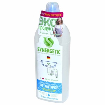 Средство для устранения засоров в трубах Synergetic 1л пэт