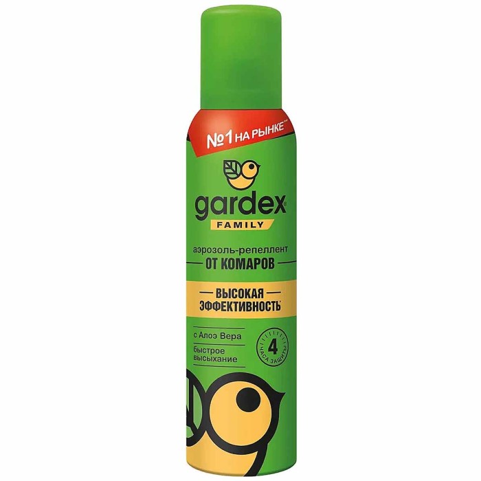 Аэрозоль-репеллент Gardex Family от комаров 150мл ж/б